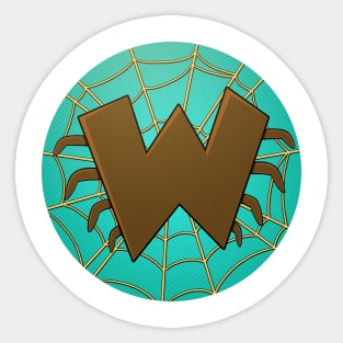 W is for wall climbing Sticker